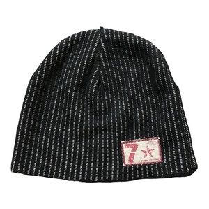 7 Limited Edition Ribbed Knit Beanie
